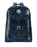 Marbled-Leather Backpack