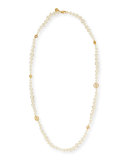 Evie Long Pearly Necklace, 38"