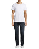 Brixton Oil Slick Straight-Leg Denim Jeans, Dark Gray