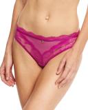 Présage Lace Tanga Thong, Tyrian Pink