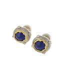Blue Lapis Round Cuff Links
