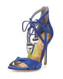 Azela Strappy Tassel Sandal, Sailor Blue
