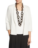 Silk Organic Cotton Interlock Boxy Jacket 