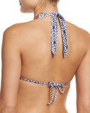 Indian Folk Embroidered Halter Swim Top