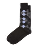 Modern Argyle Merino-Blend Socks