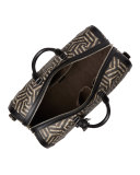 GG Caleido Canvas Duffel Bag, Black/Beige