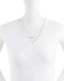 18k White Gold Diamond XOXO Necklace