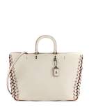 Rogue Leather Tote Bag, White