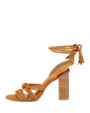 Banji Braided Chunky-Heel Sandal