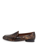 Helene 2 Crocodile-Embossed Loafer