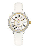 16mm Saffiano Leather Strap, Bright White