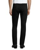Slim-Fit Enok Tonal Denim Jeans, Black