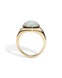 14K Yellow Gold Opal Signet Ring