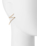 Small 14K Gold Bolt Stud Earrings