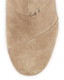 High-Wedge Desert Boot, Taupe