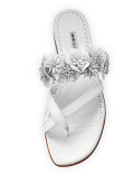 Susa Floral Leather Slide Sandal