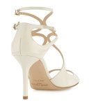 Ivette Strappy Patent Sandal, Latte