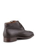 Peccary Chukka Boot, Dark Brown