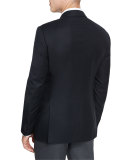 G-Line New Textured Two-Button Sport Jacket, Black