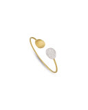 Lunaria Open Cuff Bracelet with Diamonds
