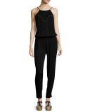 Tilta Sleeveless Jersey Jumpsuit, Black