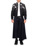 Crossover-Collar Dress Shirt, White