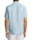 Short-Sleeve Linen Sport Shirt