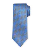 Herringbone-Print Silk Tie