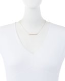 18K Rose Gold Diamond Baguette Necklace, 0.56 tdcw