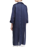 Gemma Cloth 3/4-Sleeve Long Duster