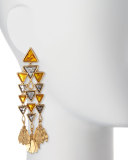 Triangle Chandelier Earrings