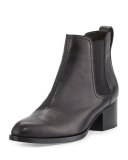 Walker Leather Ankle Boot, Black