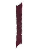 Asymmetric Tassel Scarf, Aubergine