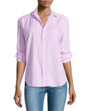 Eileen Button-Front Shirt, Pink