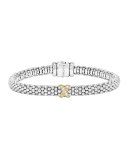 Caviar Pave Diamond Bracelet, 6mm