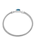 Petite Wheaton Bracelet with Hampton Blue Topaz and Diamonds