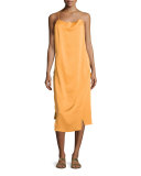 Altara Midi Slip Dress, Medium Yellow
