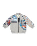 Fleece Logo Jacket, Gray, Size 12M-3