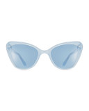 Venice Cat-Eye Sunglasses, Blue