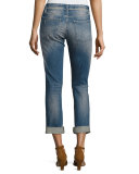 Charlotte Mid-Rise Boyfriend Jeans, Intemporel Indigo