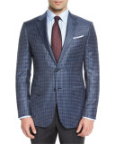 Check Two-Button Sport Coat, Gray