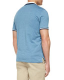 Short-Sleeve Tape-Tipped Polo Shirt