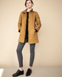 Quilted Nylon Knee-Length Coat