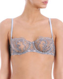 Accord Prive Underwire Half-Cup Bra, Silver