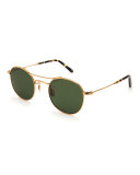 Orleans Polarized Metal Universal-Fit Sunglasses, Gold