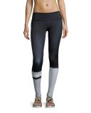 Graphic Printed Sport Leggings, Hex (Blue Multicolor)