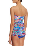 Madame Butterfly Printed Bandini Swim Top