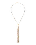 Tri Petite Blake Three-Tone Tassel Necklace