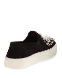 Decor Suede Embellished Sneaker