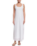 Scoop-Neck Long Coverup Dress